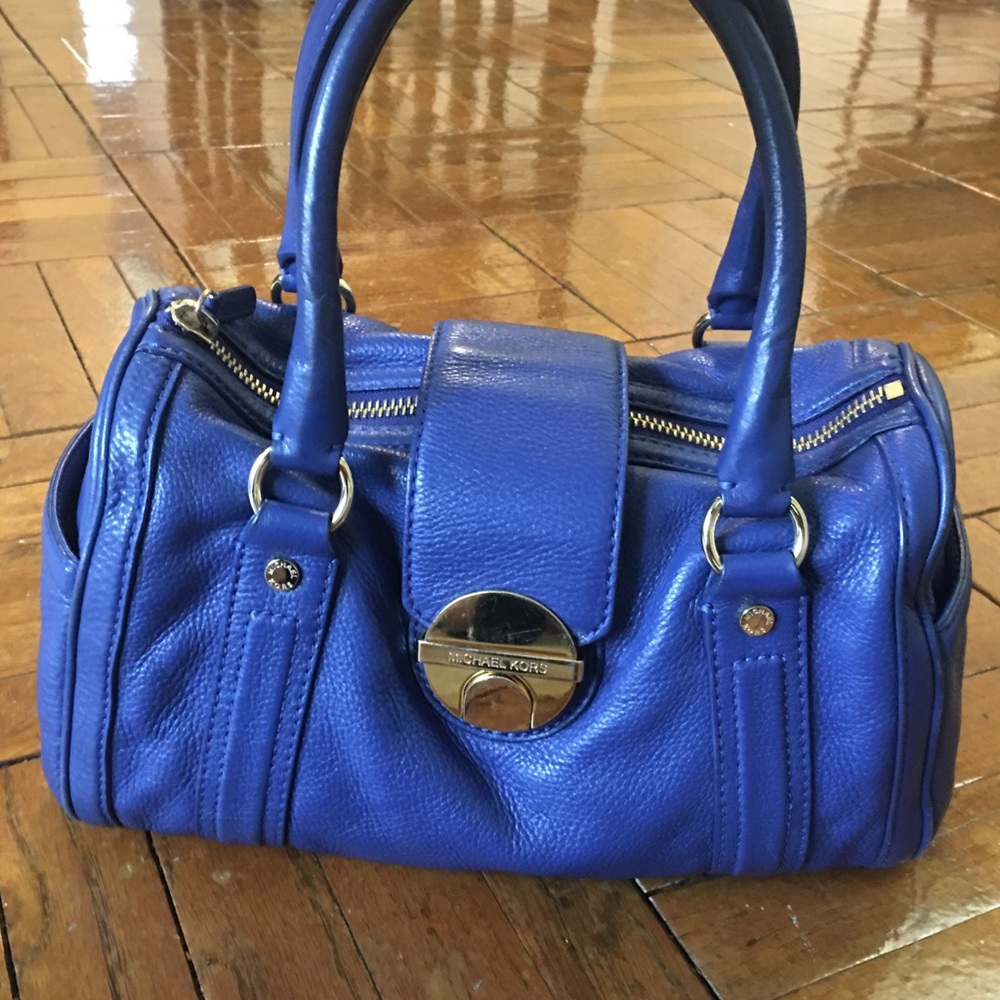 Electric blue Michael kors purse